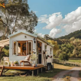 Roulotte boh&egrave;me au coeur d'un verger pour un s&eacute;jour insolite.